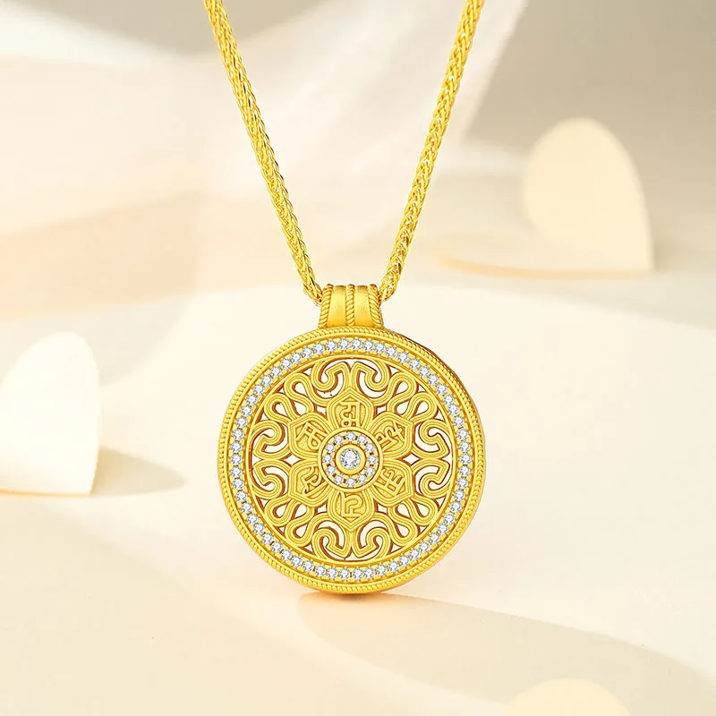 SHENGYALUO 999 Fine Silver Necklaces Women's-4