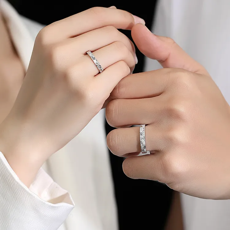 SHENGYALUO 999 Fine Silver Rings Unisex-2