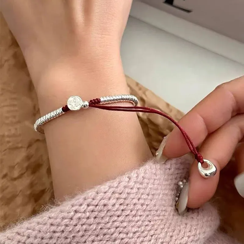 SHENGYALUO 925 Sterling Silver Bracelets Women's-5