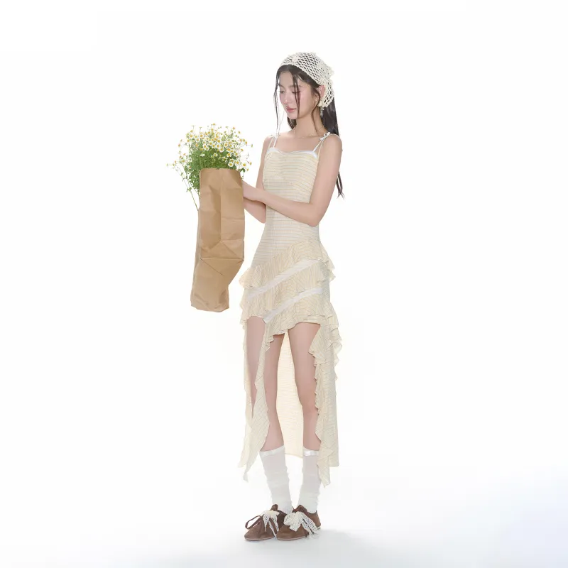 FPMZ Slip Dresses Women's Beige Yellow-4