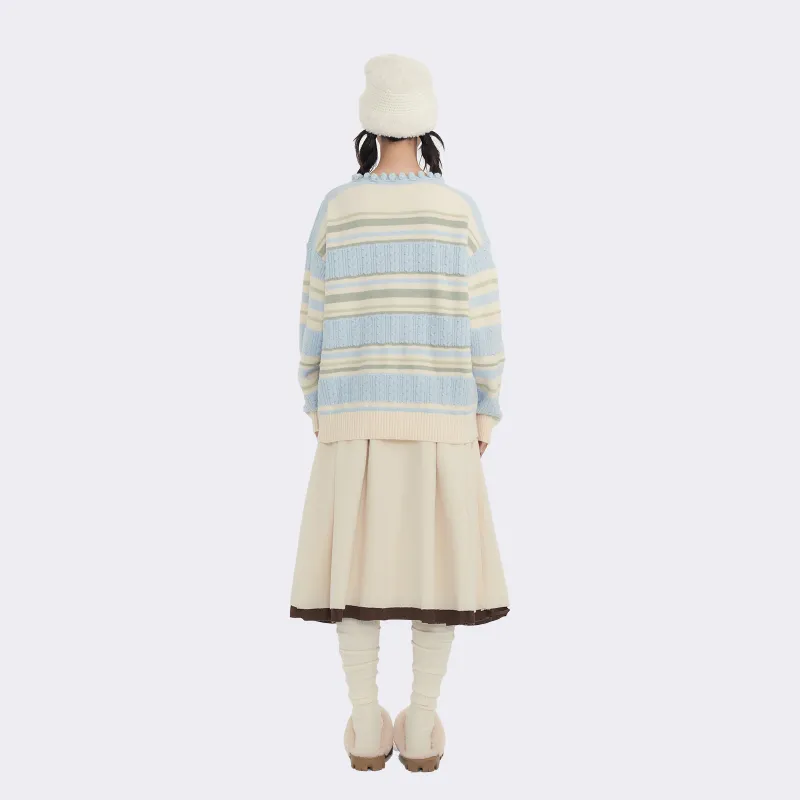 FPMZ Knitwear Women's Blue Stripes-2