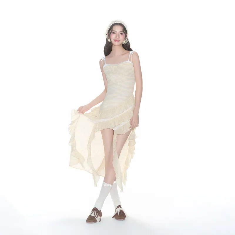 FPMZ Slip Dresses Women's Beige Yellow-2