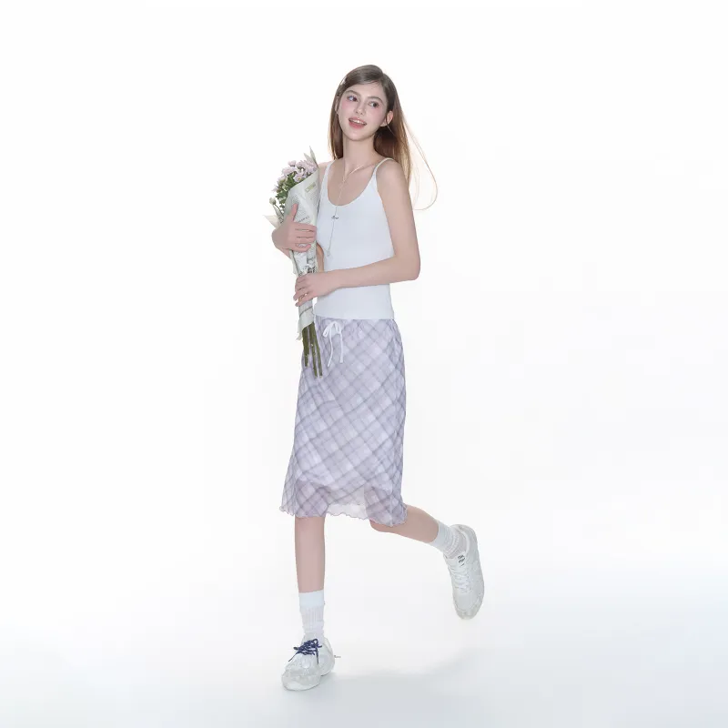 FPMZ Casual Long Skirts Women's Purple-5