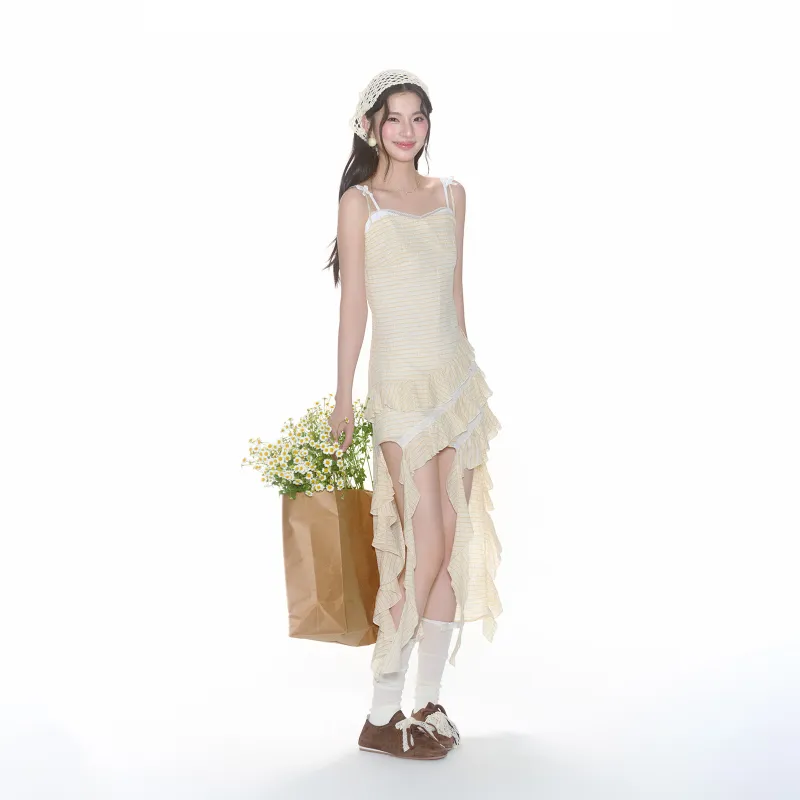 FPMZ Slip Dresses Women's Beige Yellow-3