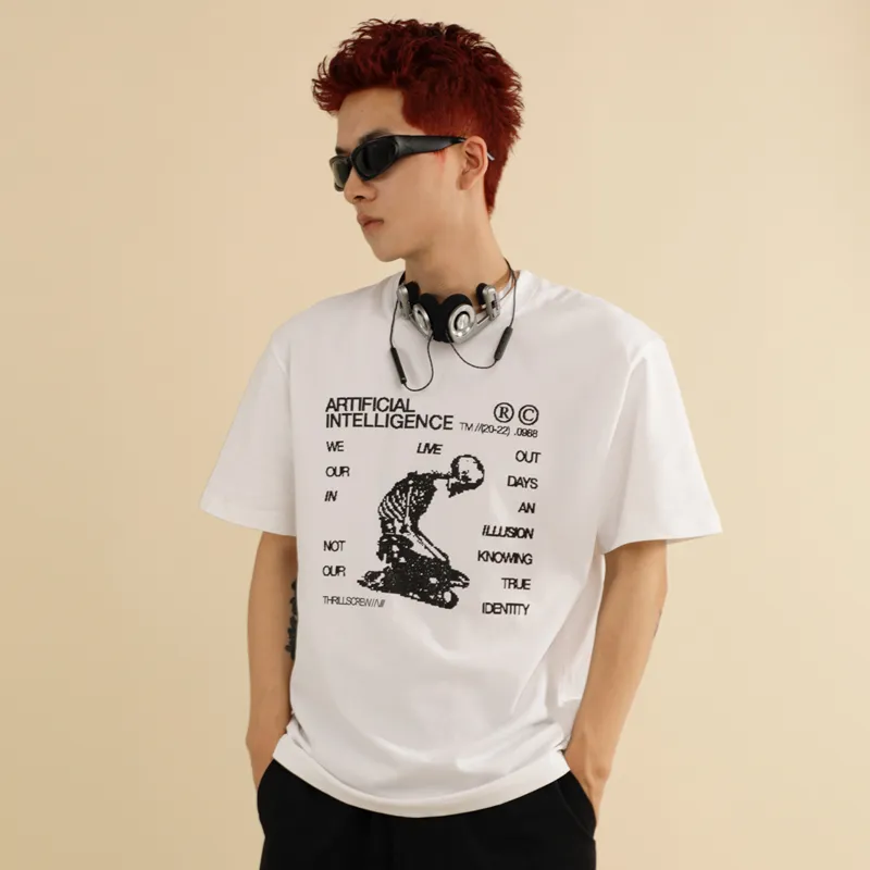 Thrillscrew T-Shirts Unisex White-3