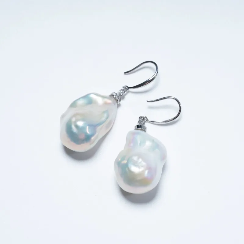 CHUNZHIDUO Pearl Earrings Unisex-4