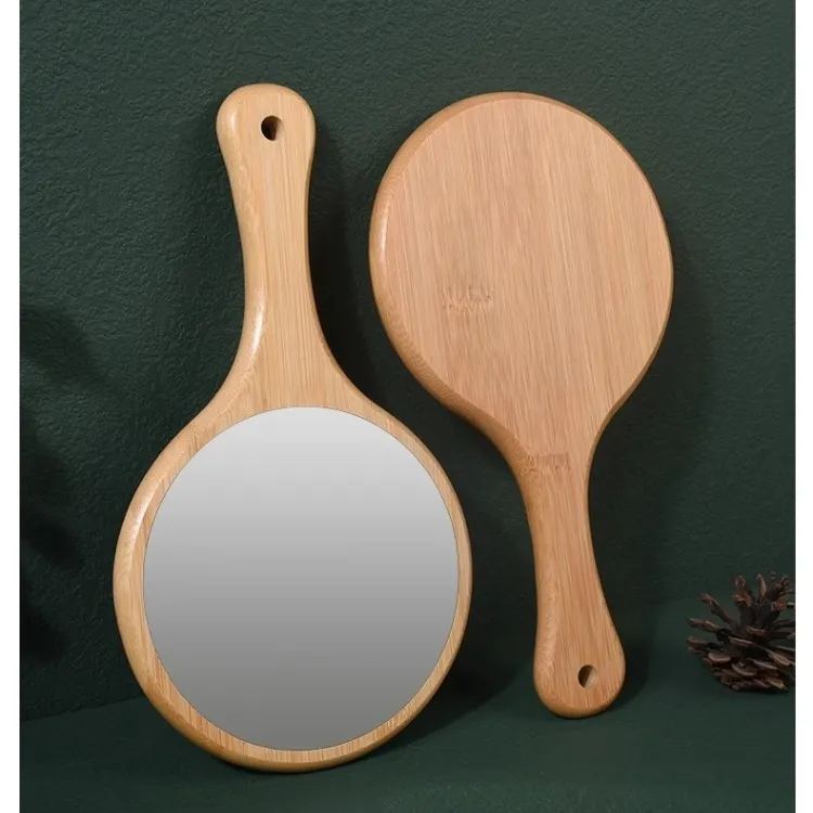JIXUAN Handheld Home & On The Go Portable Large Size Refillable Make Up Mirrors-1