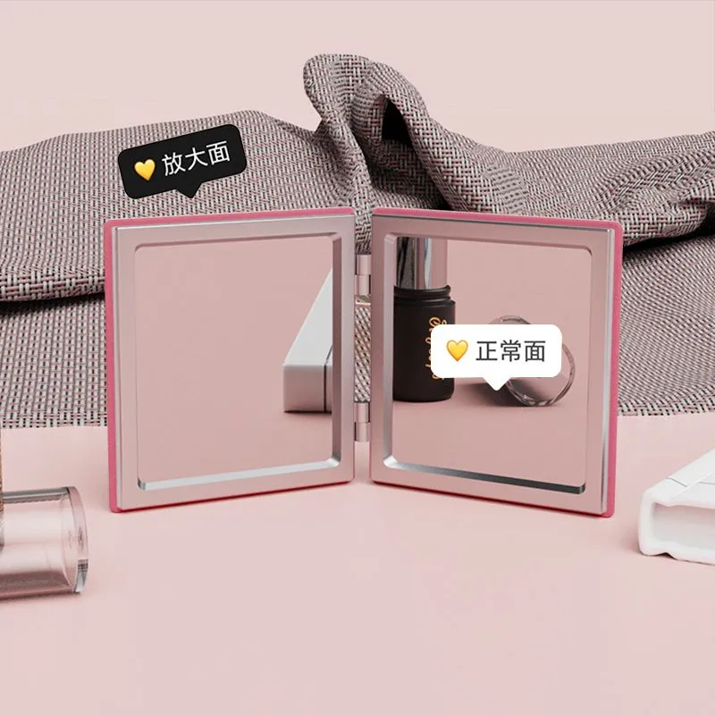 JIXUAN Don't Bother The Beautiful Lady. Make Up Mirrors Portable Refillable Handheld Foldable-5