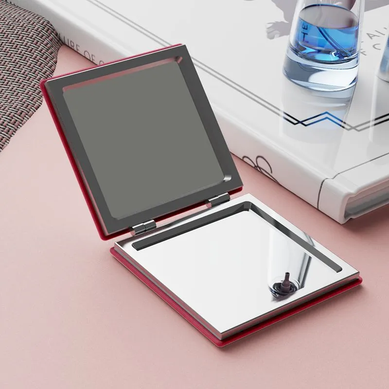 JIXUAN Don't Bother The Beautiful Lady. Make Up Mirrors Portable Refillable Handheld Foldable-1