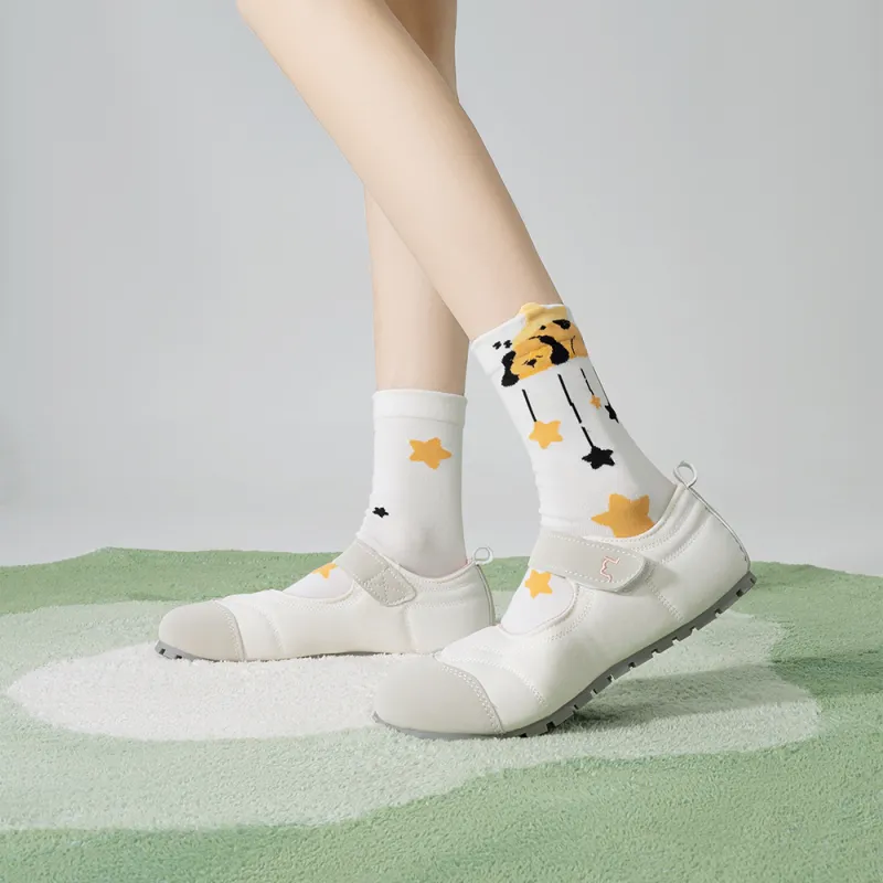 DJUNGLE Mid Calf Socks Women's 5 Pack-4
