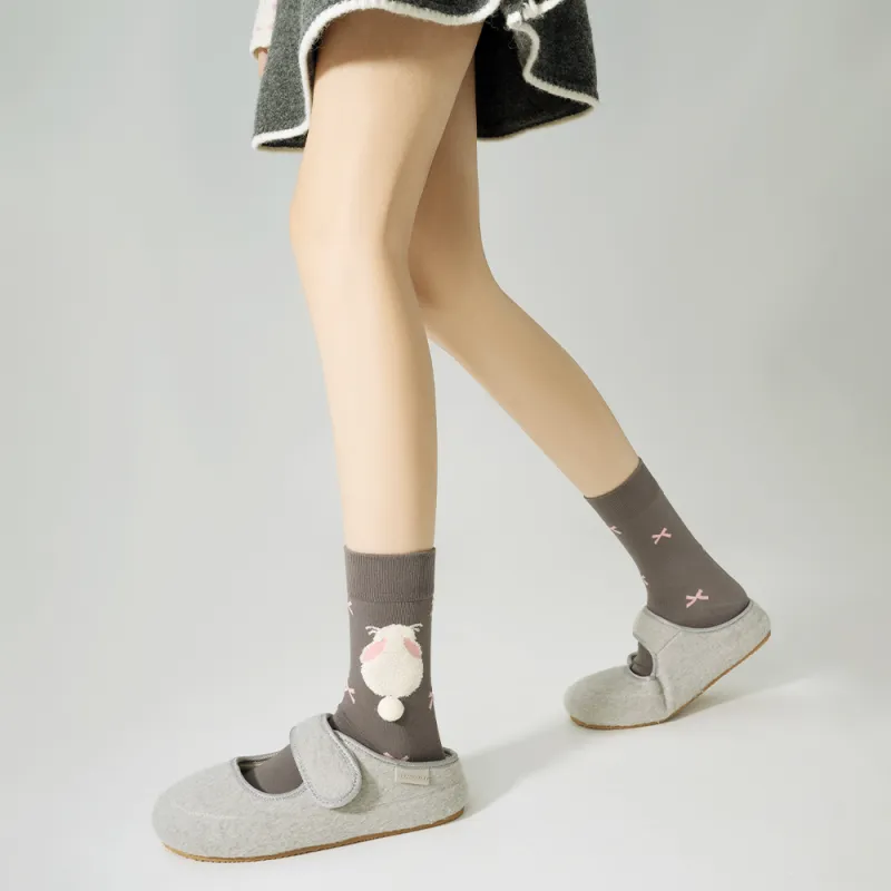 DJUNGLE Mid Calf Socks Women's 5 Pack-2