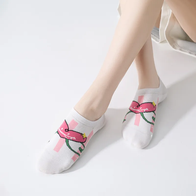 DJUNGLE No Show Socks Women's 5 Pack-1