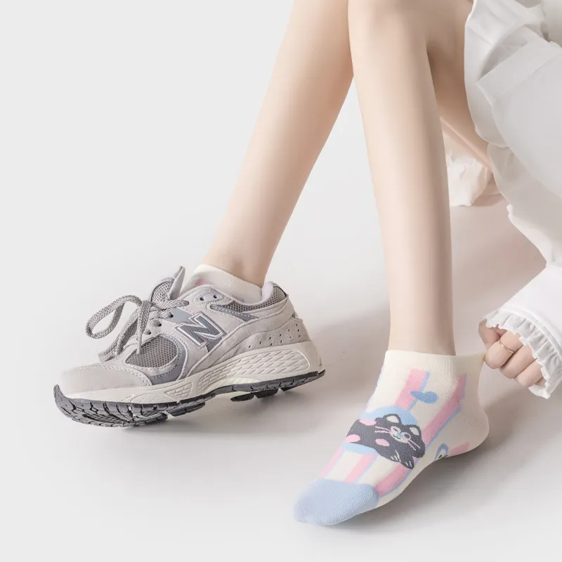 DJUNGLE No Show Socks Women's 5 Pack-1