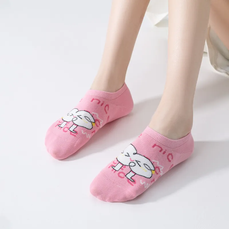 DJUNGLE No Show Socks Women's 5 Pack-2