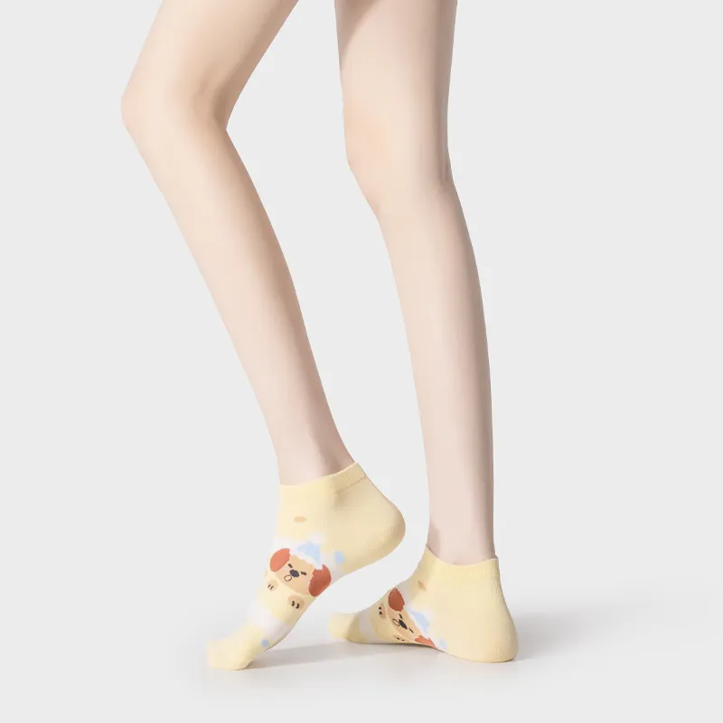 DJUNGLE No Show Socks Women's 5 Pack-3