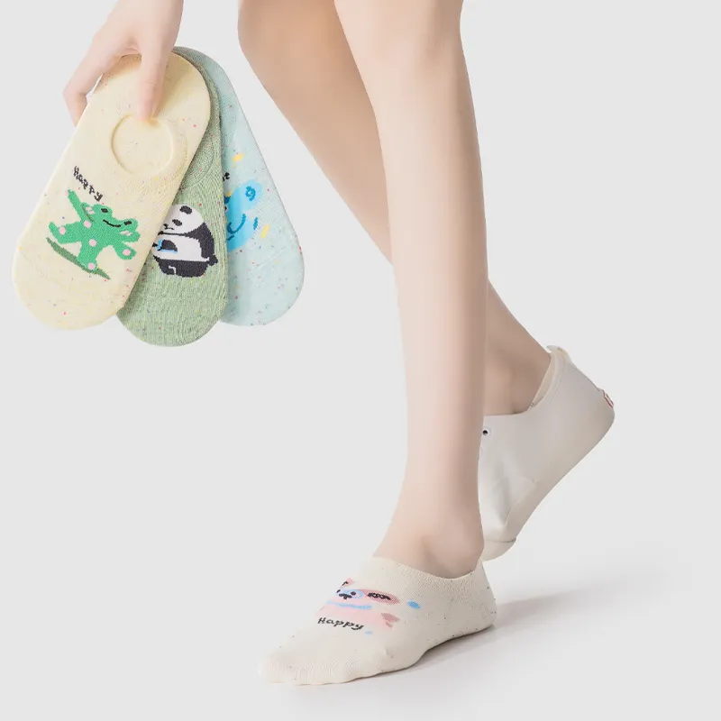 DJUNGLE No Show Socks Women's Shopping Bag 5 Pack-3