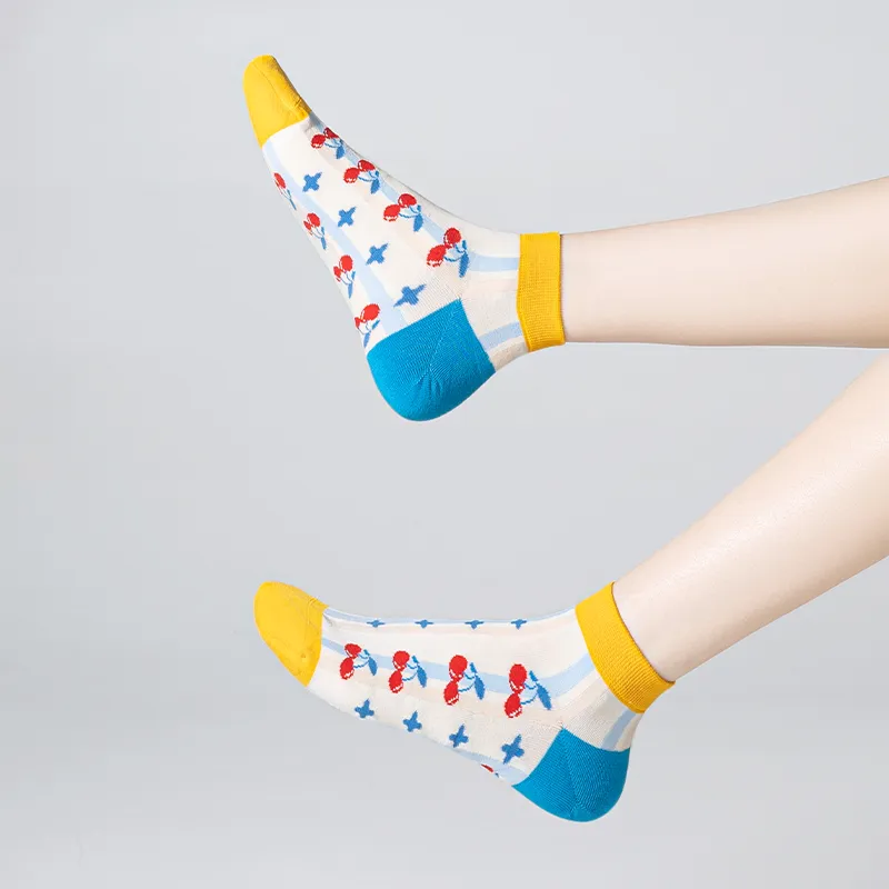 DJUNGLE No Show Socks Women's 5 Pack-3
