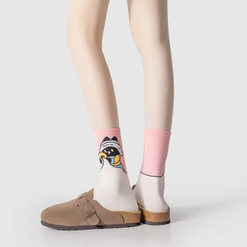 DJUNGLE Mid Calf Socks Unisex 5 Pack-1