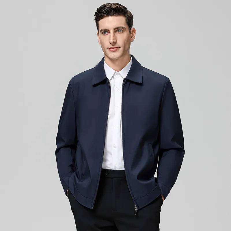 Yalu Lapel Administrative Jacket Spring Fall Jackets & Coats Men's-1