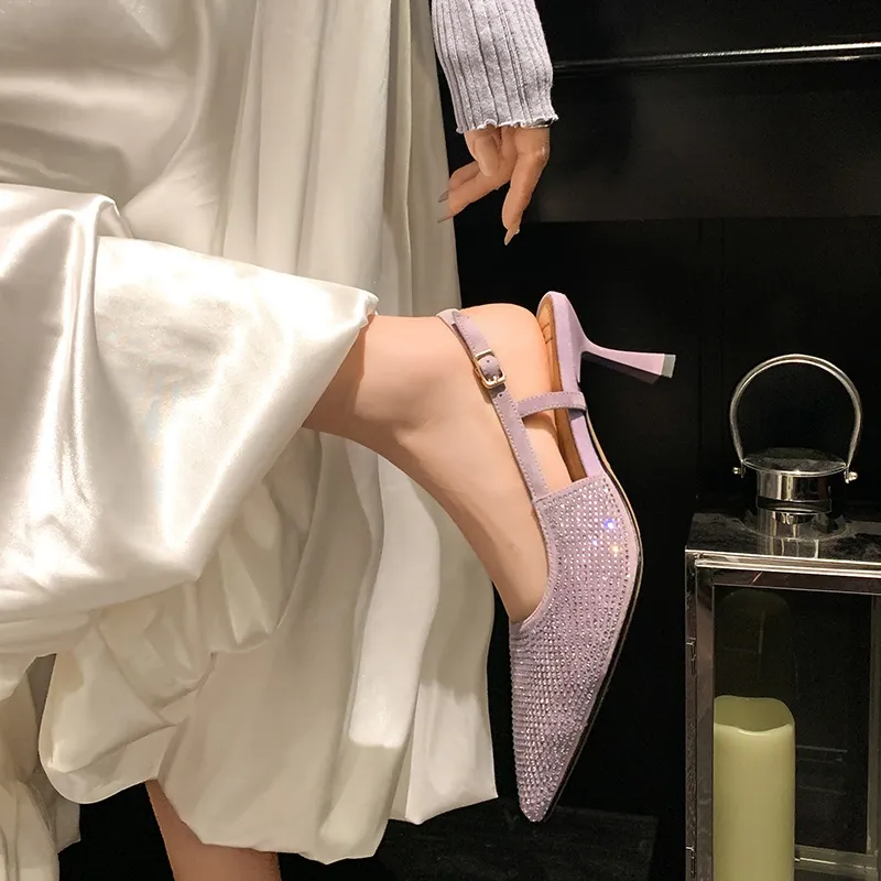 JIUXINGDAO Slim Heel High Heels Women's-14