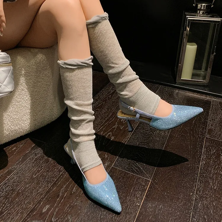 JIUXINGDAO Slim Heel High Heels Women's-9