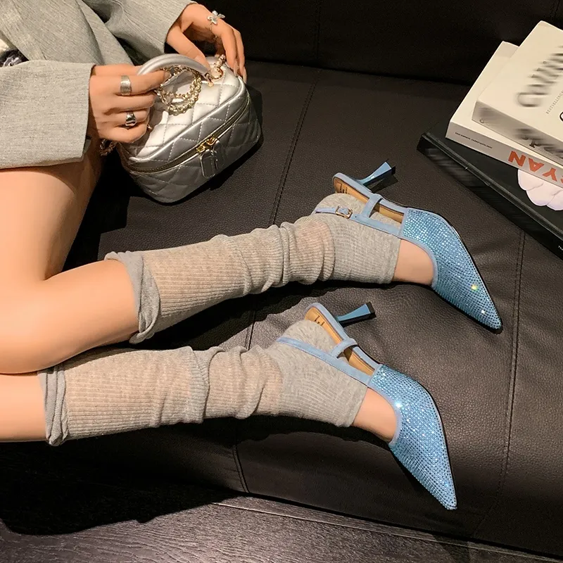 JIUXINGDAO Slim Heel High Heels Women's-7