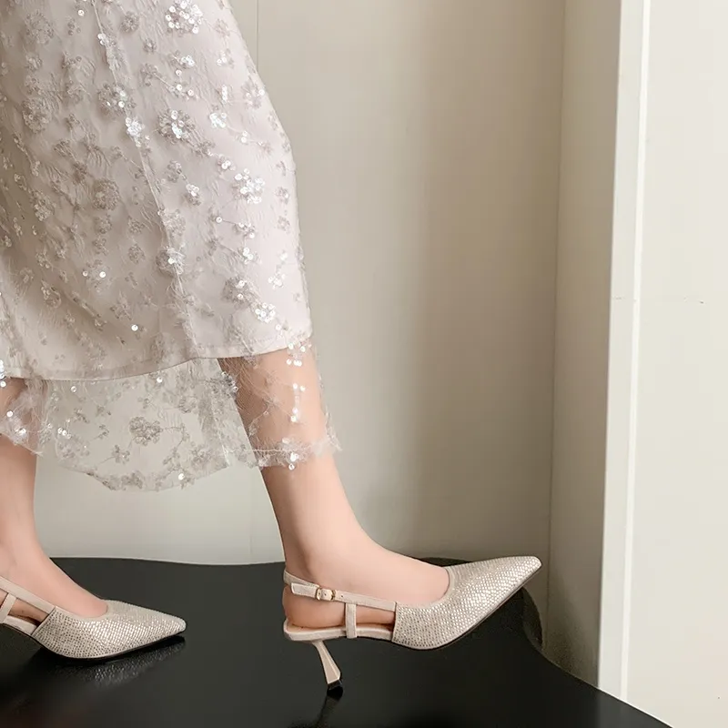 JIUXINGDAO Slim Heel High Heels Women's-2