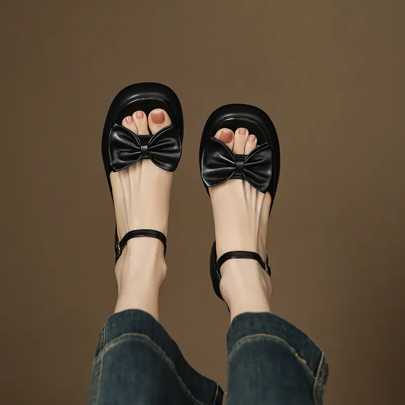 JIUXINGDAO One Strap Sandals 7cm Women's-2