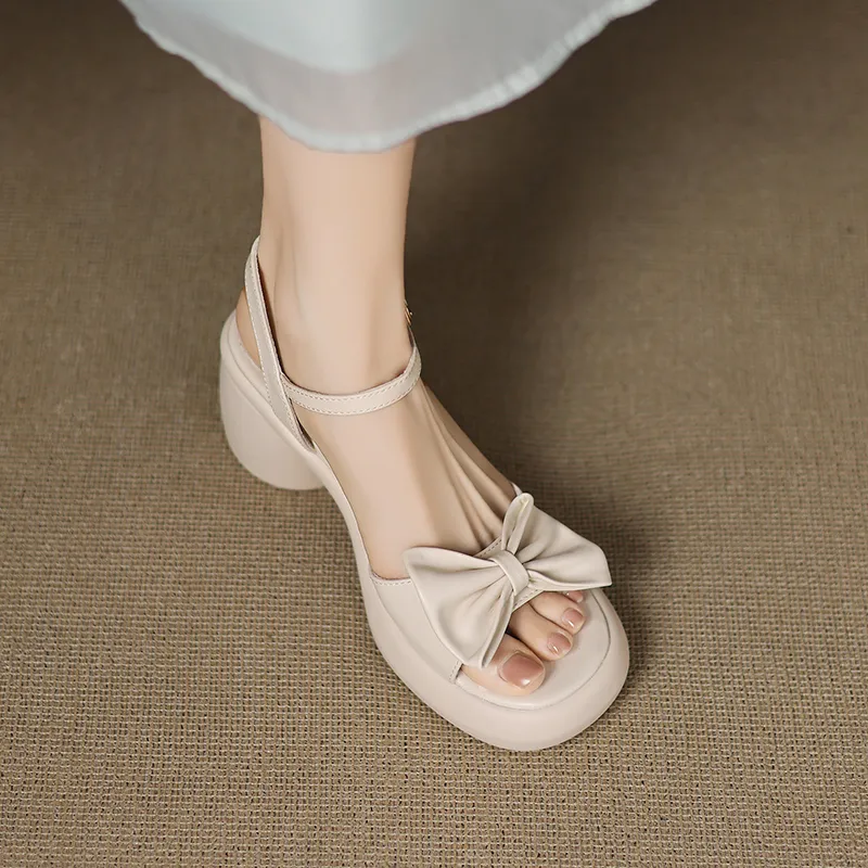 JIUXINGDAO One Strap Sandals 7cm Women's-10