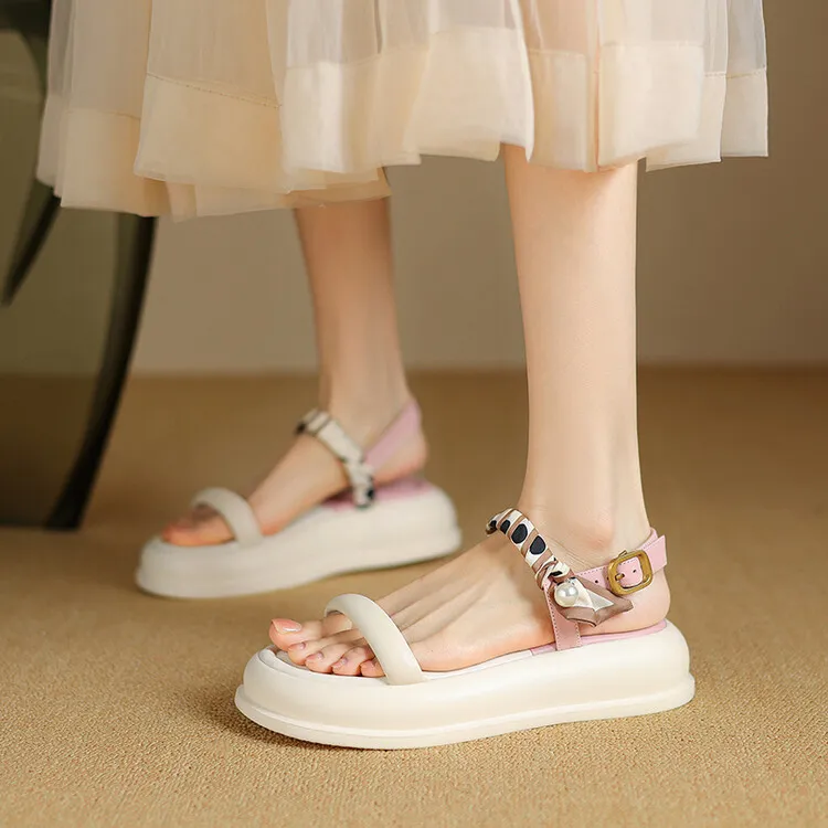 JIUXINGDAO One Strap Sandals Women's-13