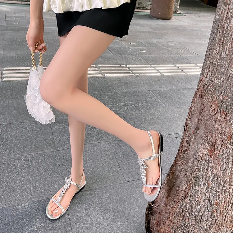 JIUXINGDAO One Strap Sandals Women's-12