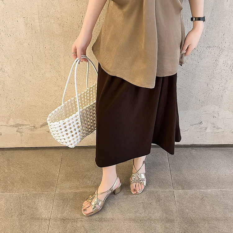 JIUXINGDAO One Strap Sandals Women's-4