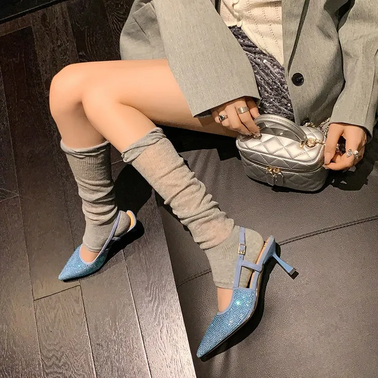 JIUXINGDAO Slim Heel High Heels Women's-8