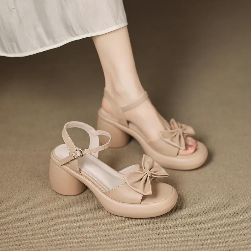 JIUXINGDAO One Strap Sandals 7cm Women's-13