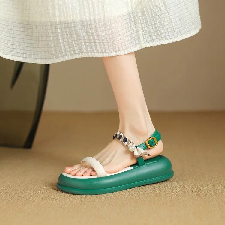 JIUXINGDAO One Strap Sandals Women's-9
