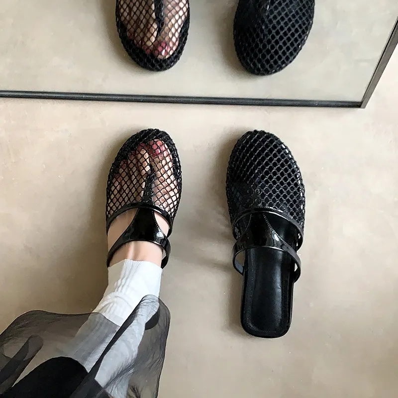 JIUXINGDAO Slip Resistant Closed Toe Slippers Women's-22