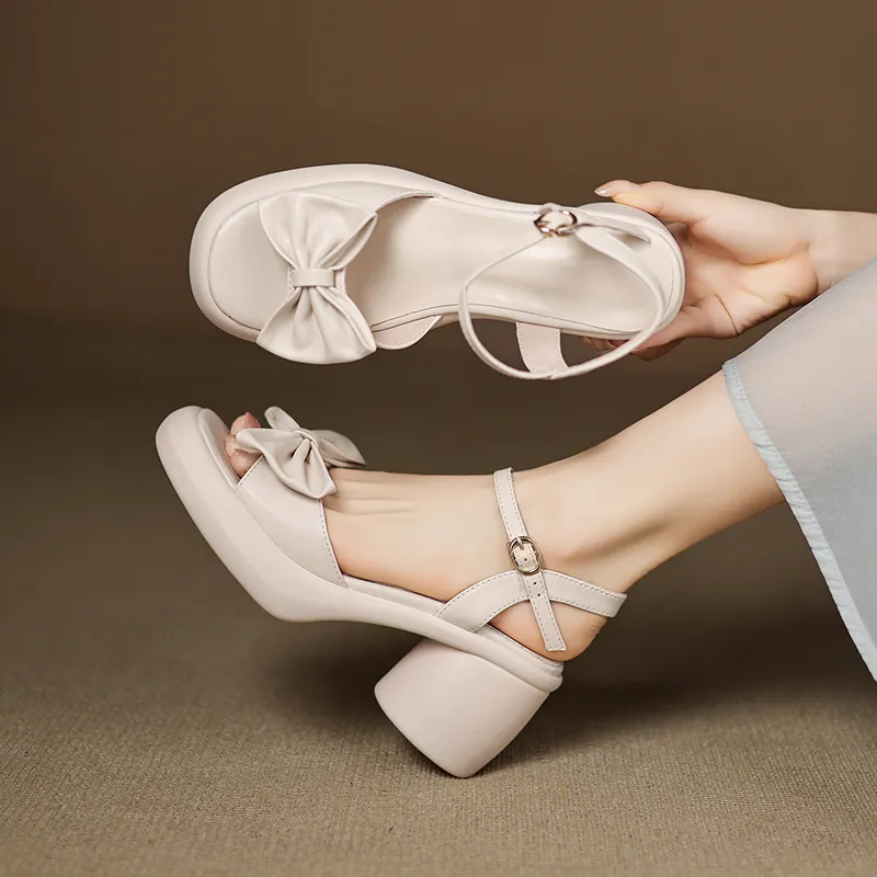 JIUXINGDAO One Strap Sandals 7cm Women's-7