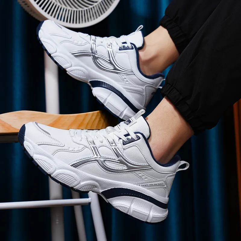BTE Thermal Cushioning Abrasion Resistant Lightweight Breathable Slip Resistant Low Top Chunky Sneakers Unisex-35