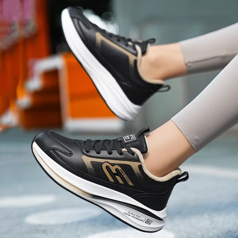 BTE Slip-Resistant Warm Low-Top Running Shoes Unisex-18