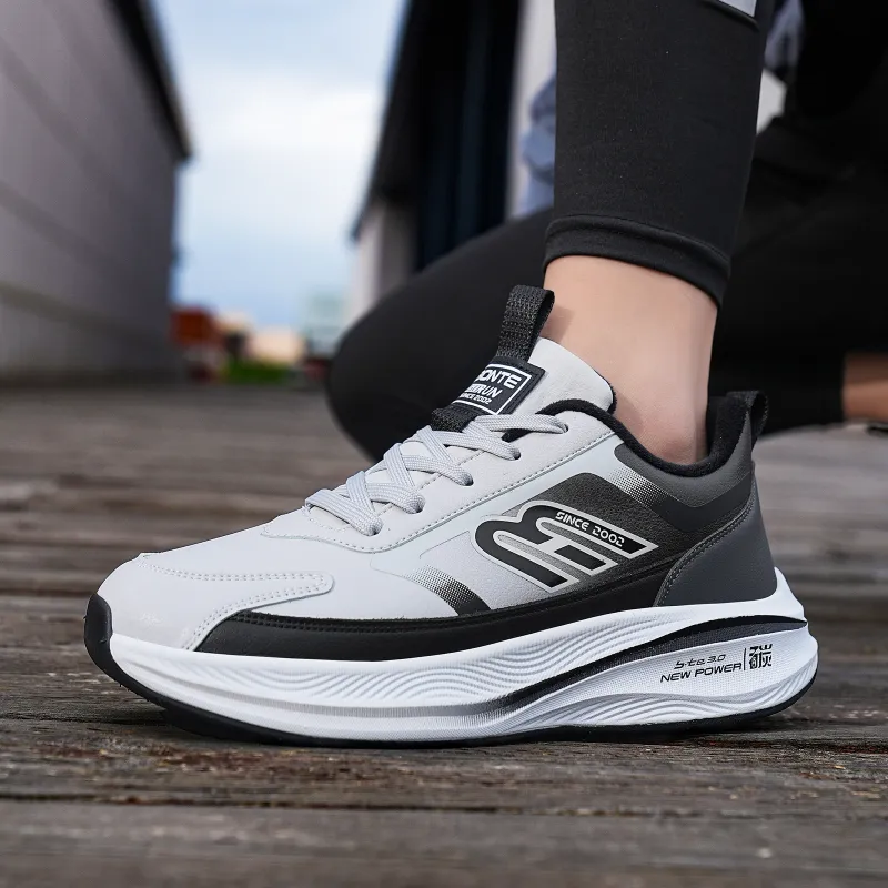BTE Slip-Resistant Warm Low-Top Running Shoes Unisex-8