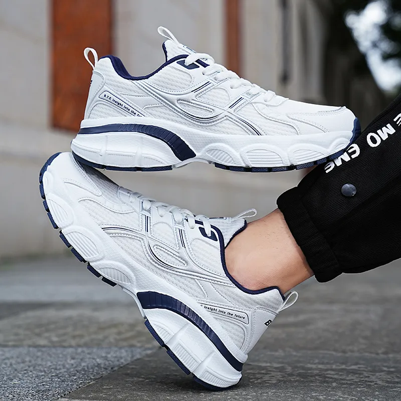 BTE Thermal Cushioning Abrasion Resistant Lightweight Breathable Slip Resistant Low Top Chunky Sneakers Unisex-7