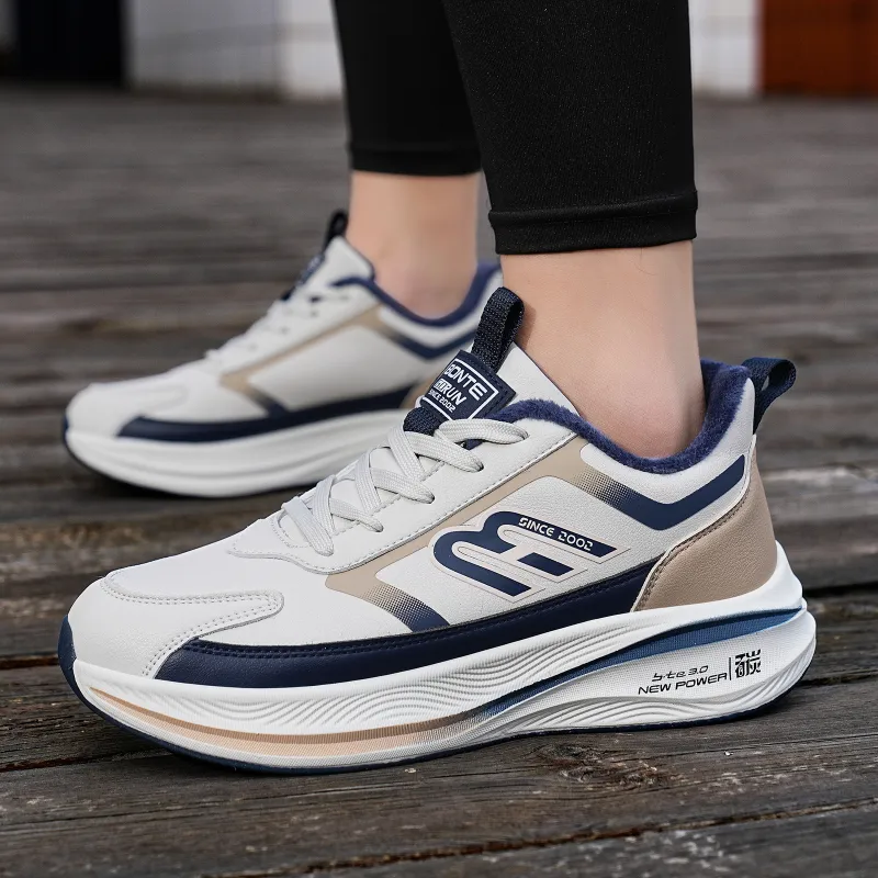 BTE Slip-Resistant Warm Low-Top Running Shoes Unisex-2