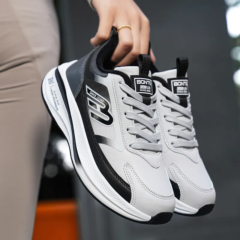 BTE Slip-Resistant Warm Low-Top Running Shoes Unisex-12