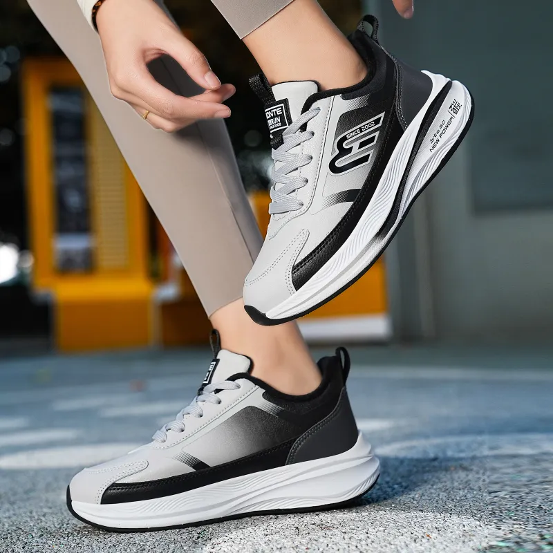 BTE Slip-Resistant Warm Low-Top Running Shoes Unisex-11
