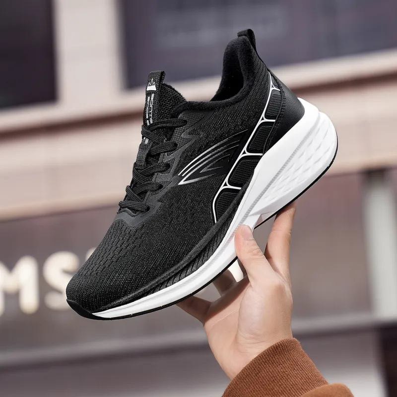 BTE Warm Height Increasing Rebound Low-Top Carbon Plate Casual Running Shoes Men's-9