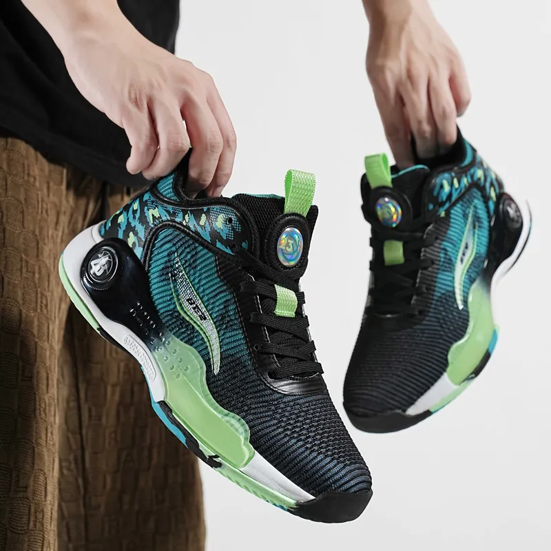 BTE Cushioned Wear-Resistant Breathable Slip-Resistant High-Top Basketball Shoes Unisex-6