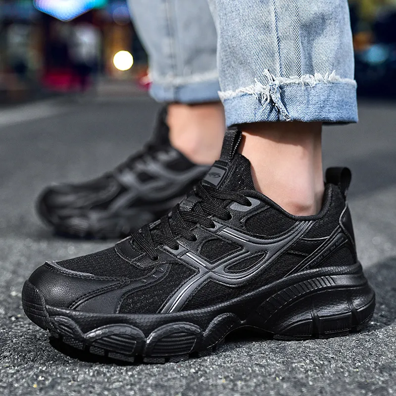 BTE Thermal Cushioning Abrasion Resistant Lightweight Breathable Slip Resistant Low Top Chunky Sneakers Unisex-24