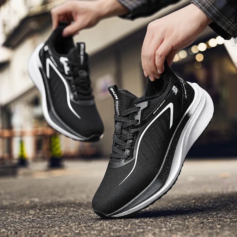 BTE Anti-Slip Wear-Resistant And Coverage Warm Low-Top Carbon Plate Casual Running Shoes Men's-14