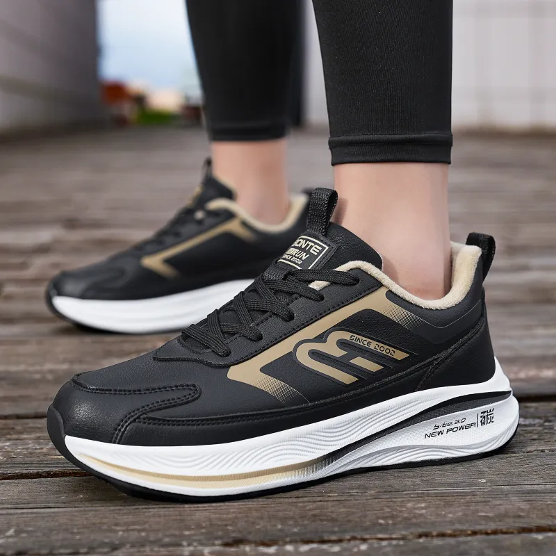 BTE Slip-Resistant Warm Low-Top Running Shoes Unisex-15