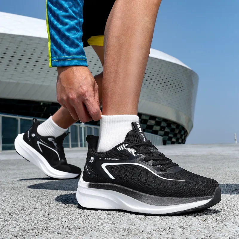 BTE Anti-Slip Wear-Resistant And Coverage Warm Low-Top Carbon Plate Casual Running Shoes Men's-7